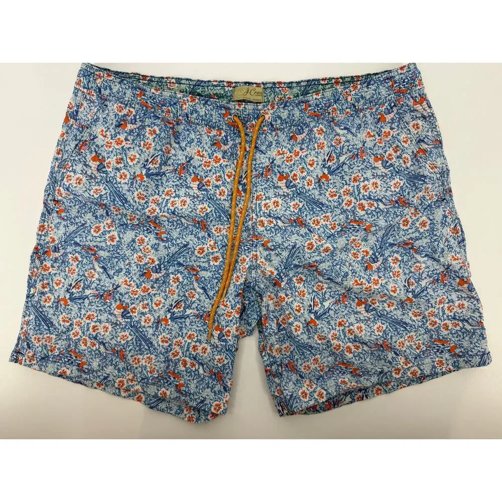 J. Crew Men's Vintage Floral Swim Trunks - size XL